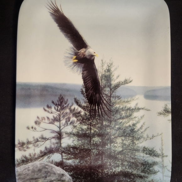 VTG Bradford Exchange 1996 "High Above The Crystal Lake" l. ed. Collection plate - Picture 3 of 7